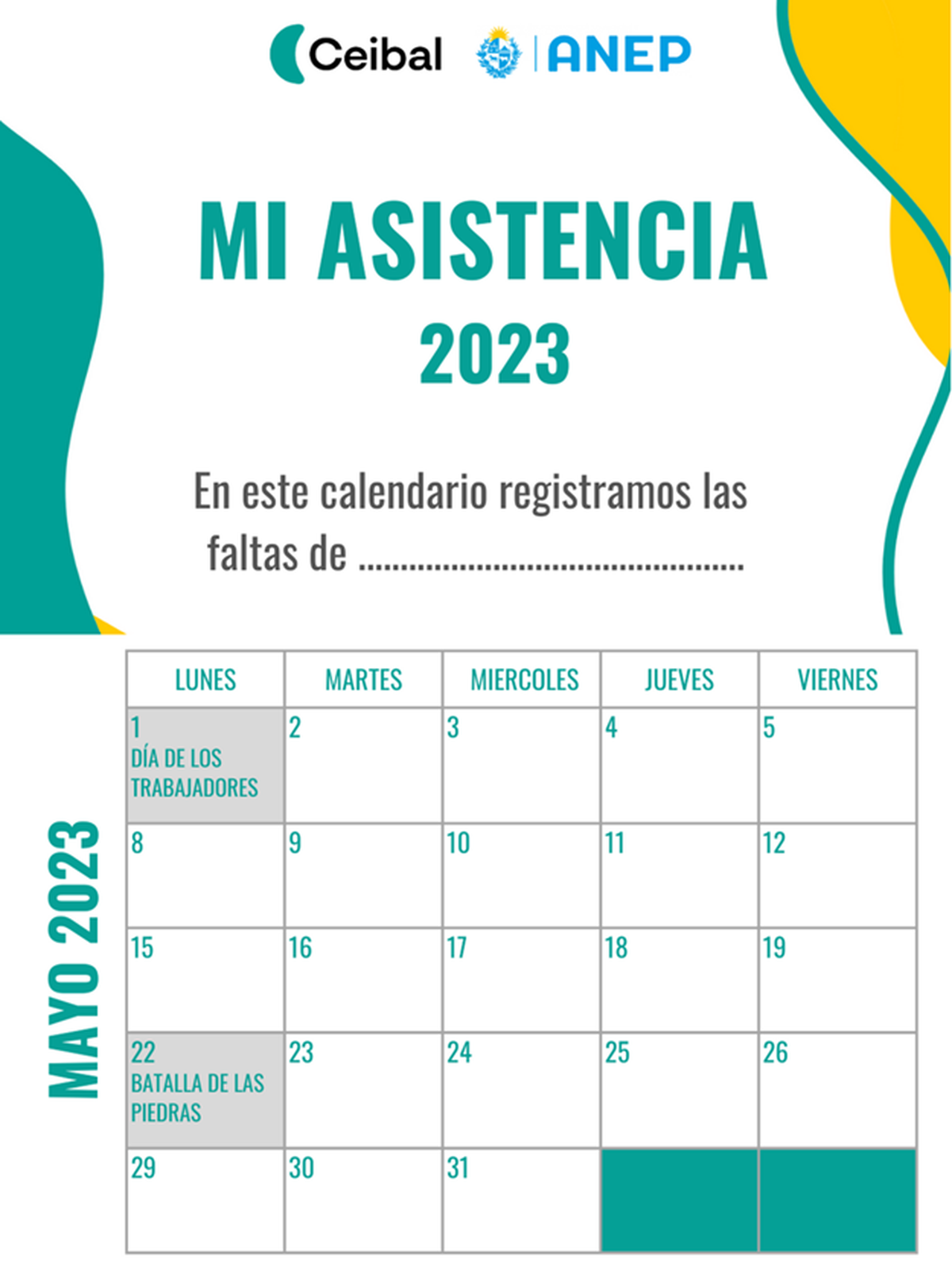 Un sencillo calendario personalizado de faltas le llega a los mails y wp de los padres cada mes. Un sencillo calendario personalizado de faltas le llega a los mails y wp de los padres cada mes.