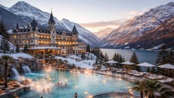 Hay algo más que Davos para Javier Milei: estos son los mejores spas de lujo de Suiza