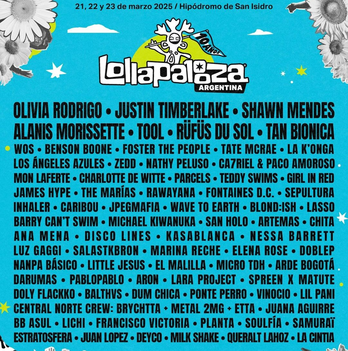 Grilla completa. Grilla completa.