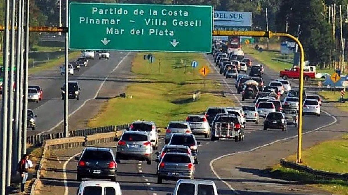 Costa Atlántica: 300 vehículos menos por hora que en 2023