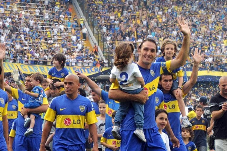 Boca Juniors festejando en 2011. Foto Damián Dopacio/NA.