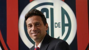Marcelo Moretti y los jugadores de San Lorenzo Marcelo Moretti y los jugadores de San Lorenzo