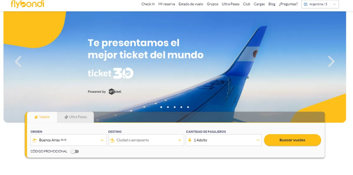 Flybondi present&oacute; "el ticket 3.0".