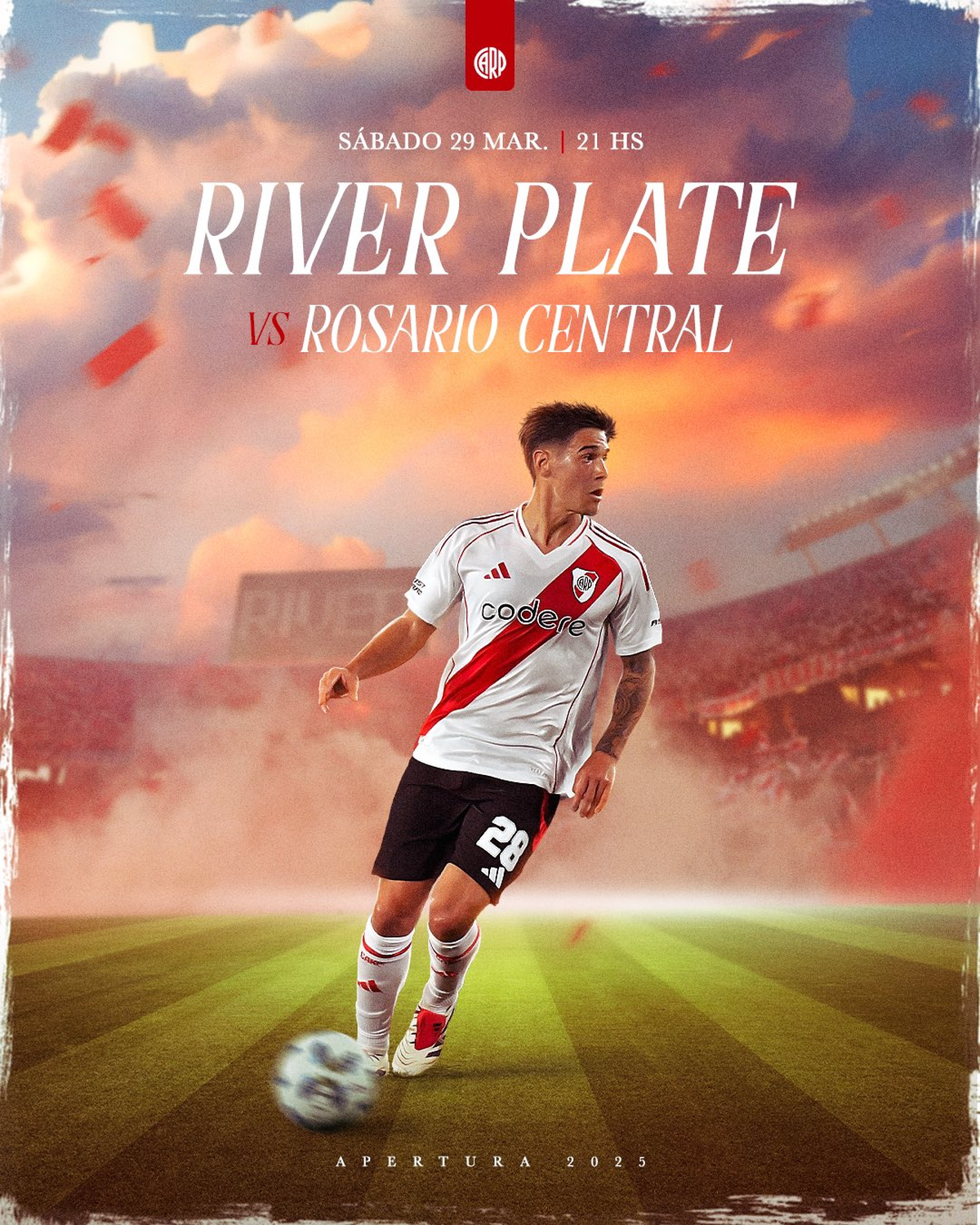 River y Rosario Central será el partido de la fecha. River y Rosario Central será el partido de la fecha.
