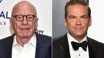 Murdoch y su hijo Lachlan Murdoch y su hijo Lachlan