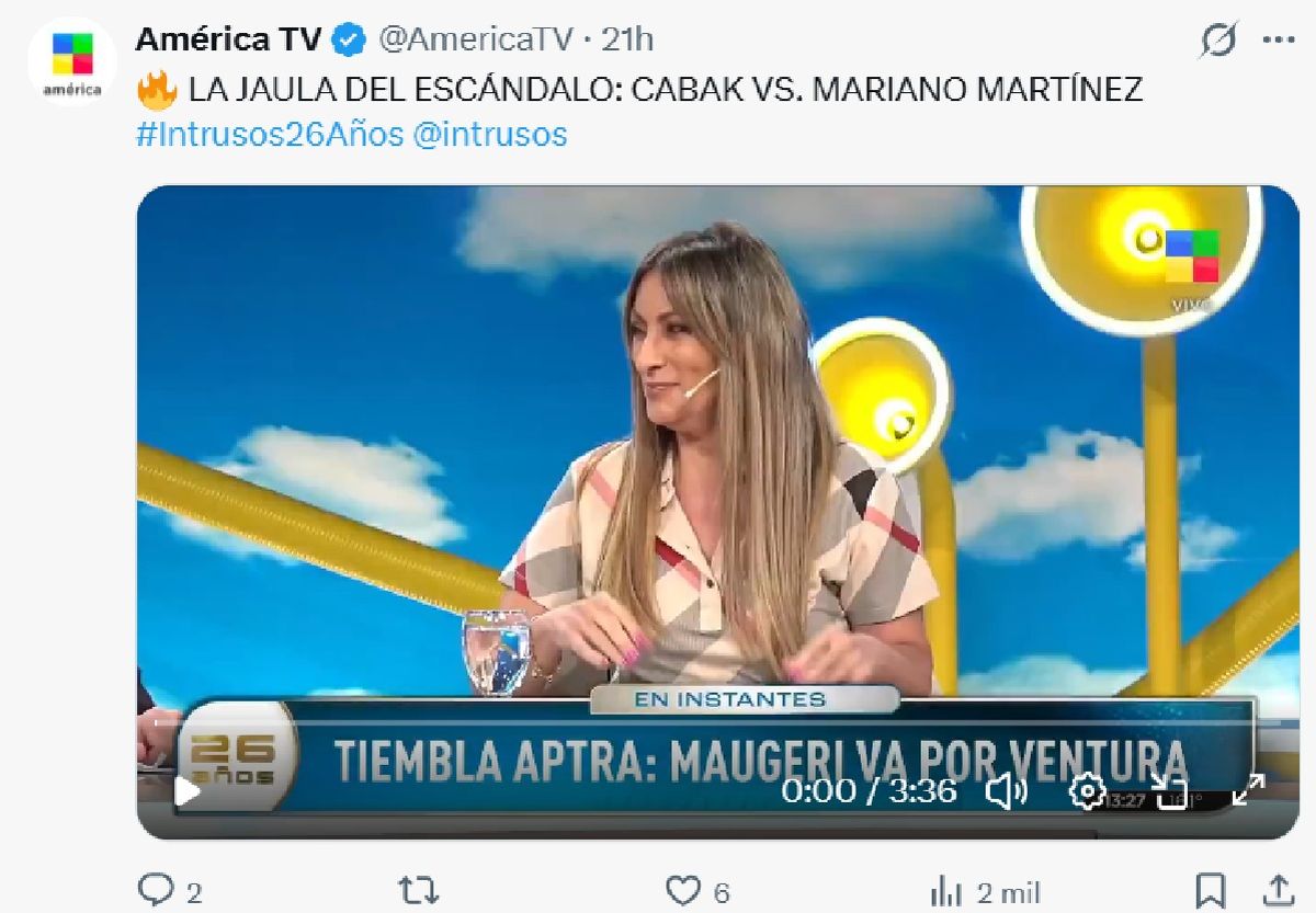 Horacio Cabak se mostró en contra de la elección de Mariano Martínez para conducir La jaula de la moda. Horacio Cabak se mostró en contra de la elección de Mariano Martínez para conducir La jaula de la moda.