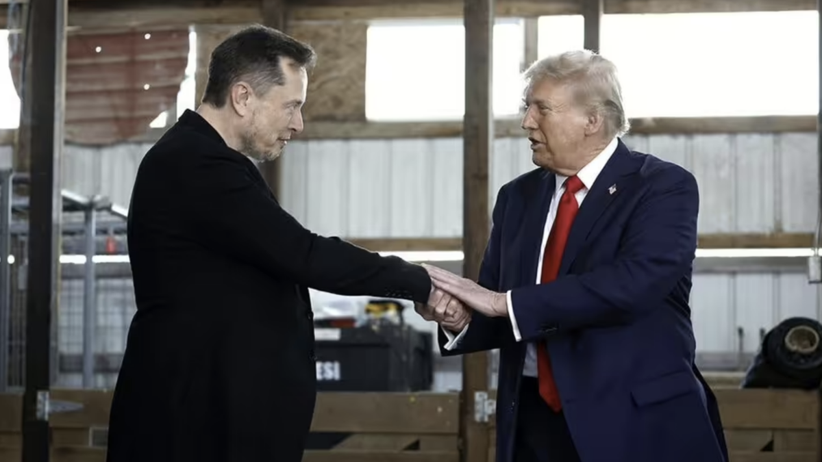 Donald Trump y Elon Musk en sus días de amistad.