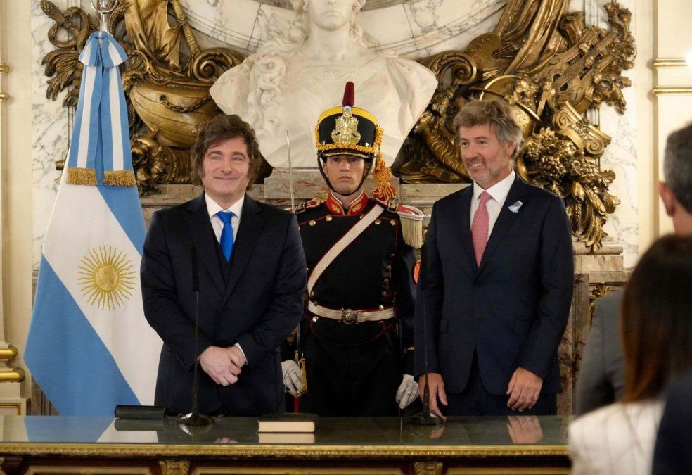 NOTICIAS ARGENTINAS BAIRES MARZO 5: Juró Juan Bautista Mahiques como nuevo Ministro de Justicia