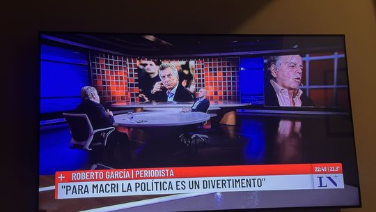 Roberto García y Carlos Pagni. Roberto García y Carlos Pagni.