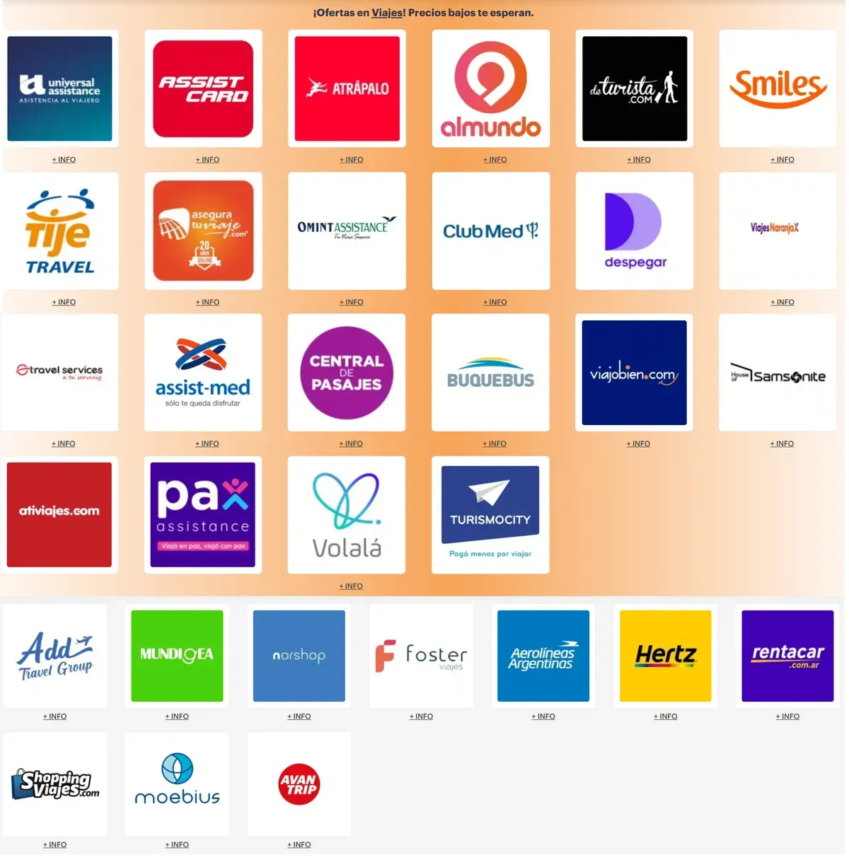 Todas las empresas de turismo adheridas a las ofertas se pueden ver en la sección Viajes de la página oficial del Hot Sale.