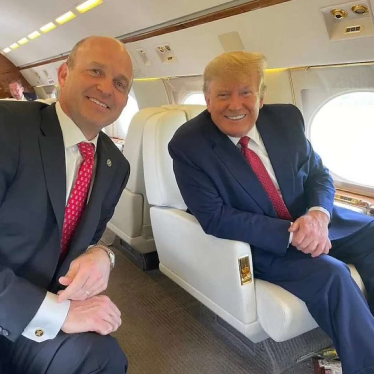 Kevin Roberts (Heritage Foundation) y Donald Trump. Kevin Roberts (Heritage Foundation) y Donald Trump.