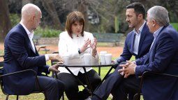 Bullrich, Larreta, Petri y Morales. Escenificación de la unidad en medio de un panorama difícil para JxC.&nbsp;