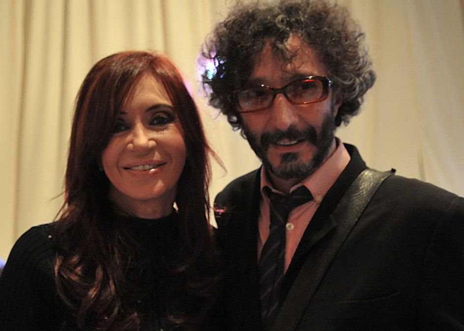 Cristina Fernández de Kirchner y Fito Páez, su proveedor.