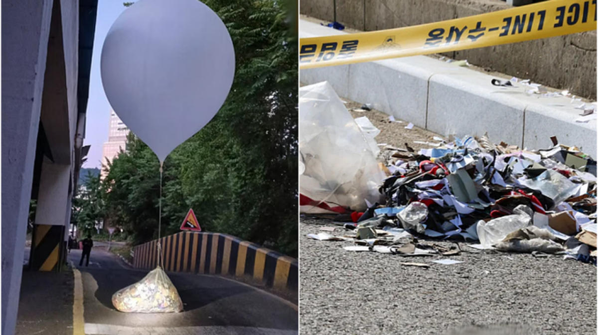 Corea del norte ha enviado más de 3.500 globos con basura, estiércol, colillas de cigarrillos, y papel higiénico al sur. Corea del norte ha enviado más de 3.500 globos con basura, estiércol, colillas de cigarrillos, y papel higiénico al sur.