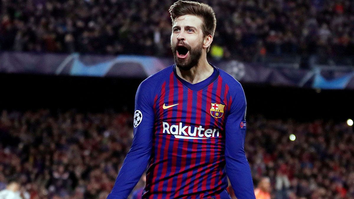 Gerard Piqué anunció su retiro de la actividad futbolística en un año signado por su escandalosa separación de la cantante colombiana Shakira. (Foto: Noticias Argentinas/Reuters)