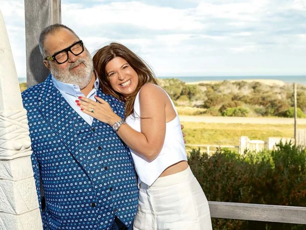 Jorge Lanata junto a su esposa, Elba Marcovecchio, quien lo asesoró legalmente en el caso.