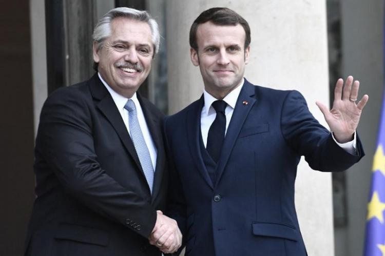 Macron le envió una carta al presidente Alberto Fernández.