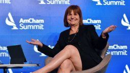Patricia Bullrich, a fondo a la derecha.&nbsp;