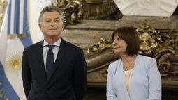 Macri con Patricia Bullrich cuando el Ingeniero era presidente y ella ministra.
