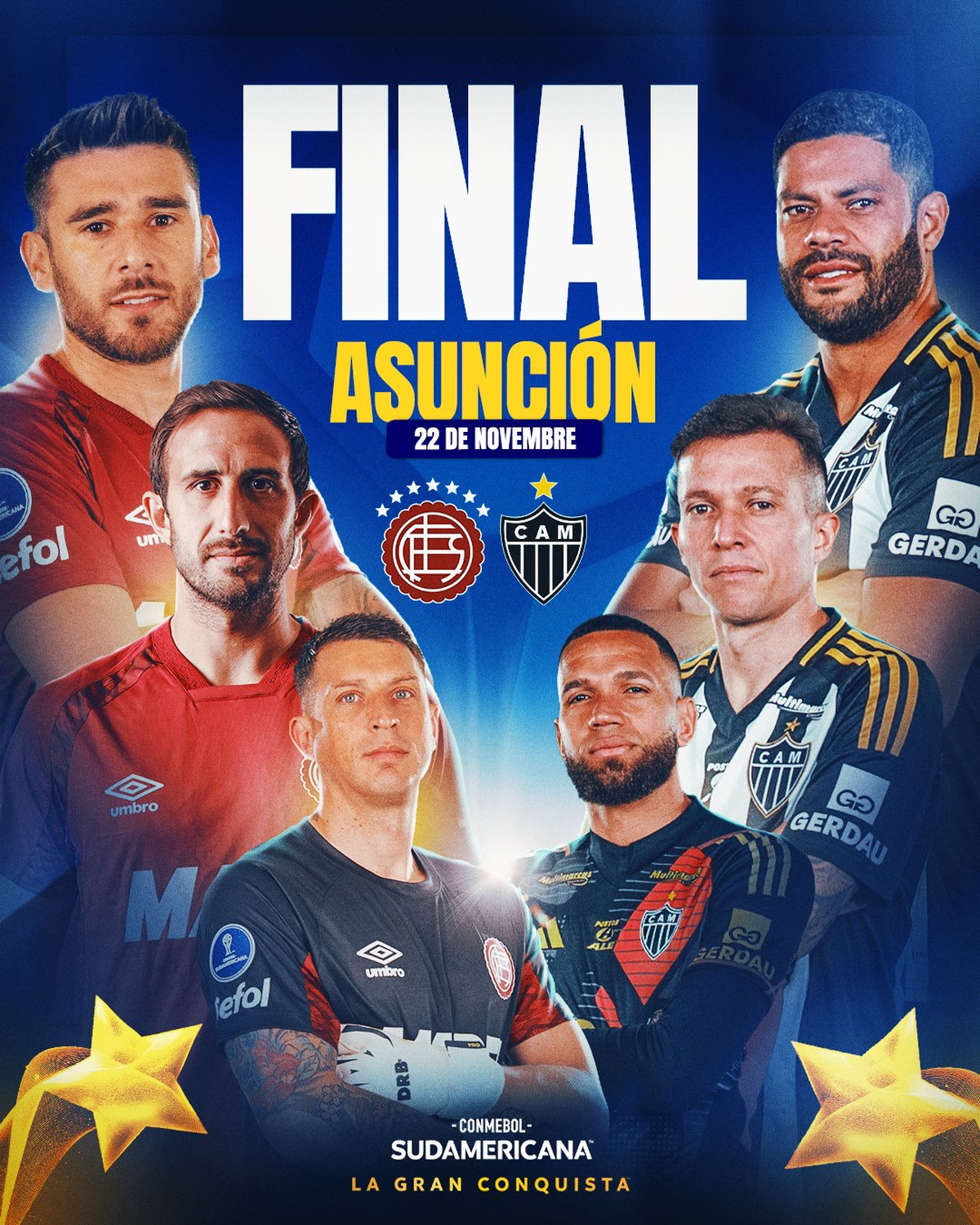 Lanús-Mineiro, Mineiro-Lanús, los finalistas de la Copa Sudamericana 2025. (Foto: Conmebol). Lanús-Mineiro, Mineiro-Lanús, los finalistas de la Copa Sudamericana 2025. (Foto: Conmebol).