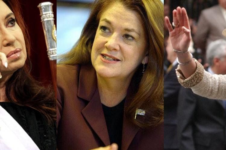 Cristina Fernández, Alicia Castro y Máxima Zorreguieta.