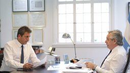 Alberto Fernández y Sergio Massa. El Presidente ya no pudo evitar una intervención de su gobierno.&nbsp;