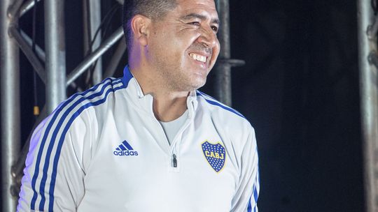 Riquelme y su bendición a Colón Riquelme y su bendición a Colón