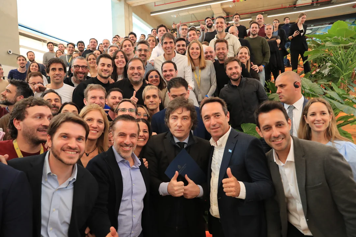 La foto de Javier Milei y marcos Galerín que nadie se quiso perder La foto de Javier Milei y marcos Galerín que nadie se quiso perder 