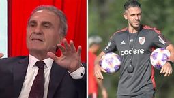 Oscar Ruggeri se cansó y explotó contra el técnico de River Martín Demichelis: “En el vestuario”.