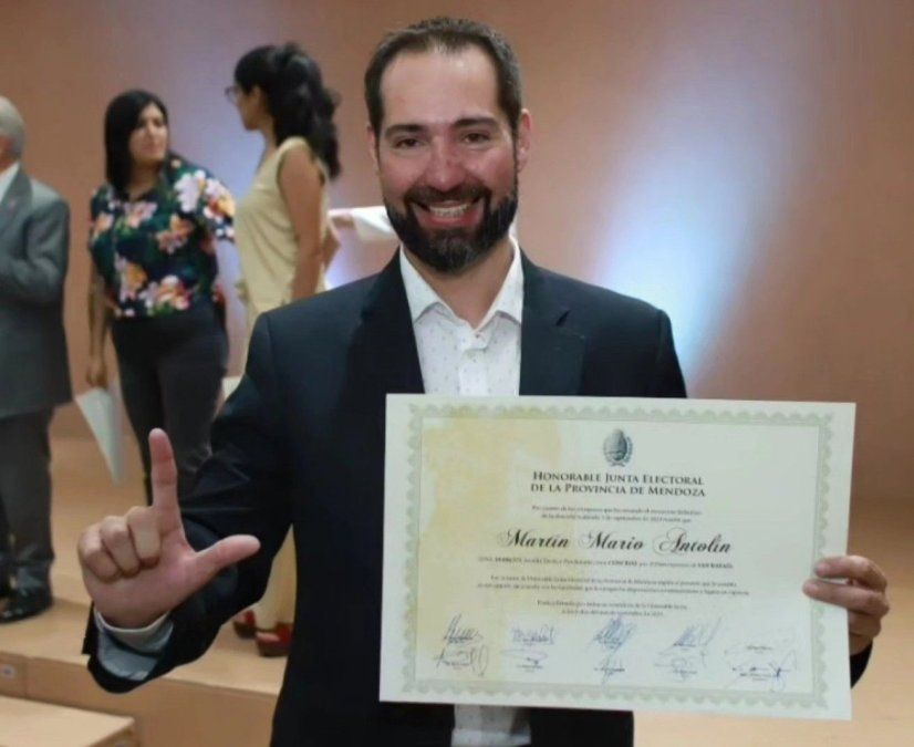 Martín Antolín, el concejal mendocino en medio del escándalo.