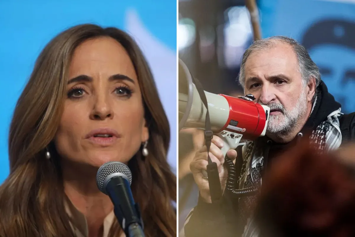 Tensa relación entre la ministra de Desarrollo Social Victoria Tolosa Paz y Eduardo Belliboni, uno de los referentes de Unidad Piquetera.