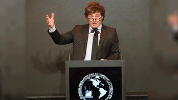 Javier Milei en el CICyP. Javier Milei en el CICyP.