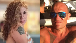 Erika Álvarez y el Militar Sosa, también conocido como Rambito.