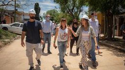 Agua potable en Don Torcuato, obra en ejecución dice Malena Galmarini, AySA.