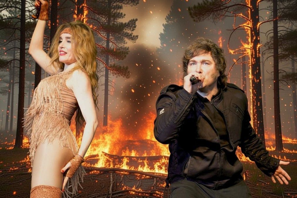 Javier Milei cantando con Fátima en Mar del Plata mientras Chubut se incendia generó repudio.