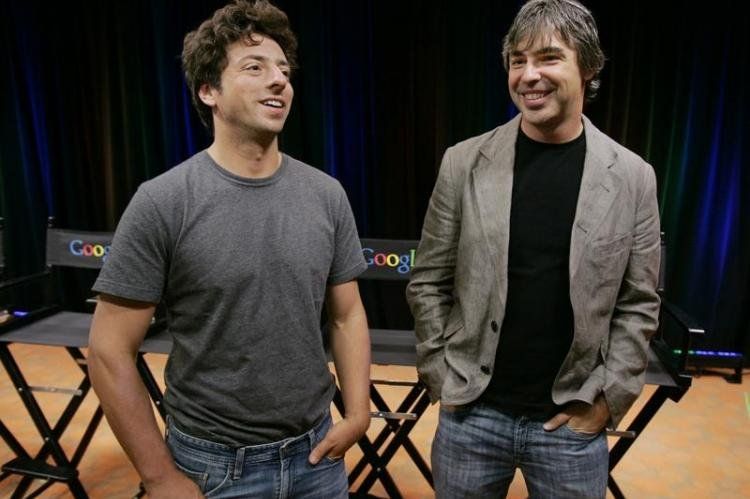 Larry Page y Sergey Brin.