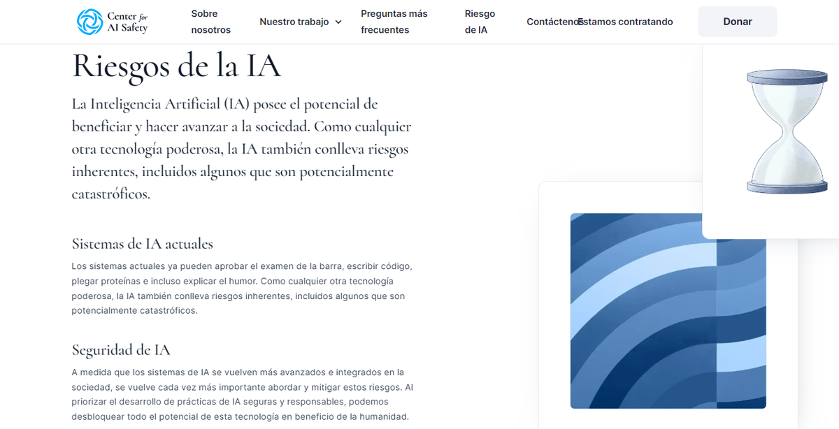 La Inteligencia Artificial conlleva riesgos catastróficos, asegura Center for AI Safety.