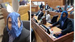 Diputado paraguayo Jorge Britez haciendo el ridículo.&nbsp;
