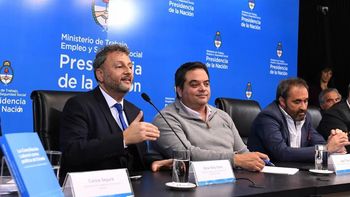 Omar Yasín y Jorge Triaca. Omar Yasín y Jorge Triaca.