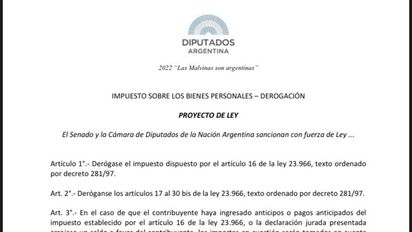 Bienes Personales: Derogación de Tetaz Vs Revalúo de Batakis