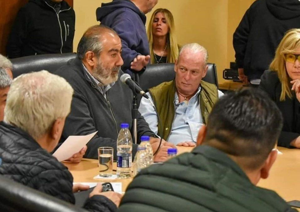 Héctor Daer durante una reunión en la CGT. Héctor Daer durante una reunión en la CGT.