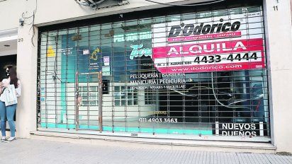 Aumentaron 59,4% los locales en venta o en alquiler