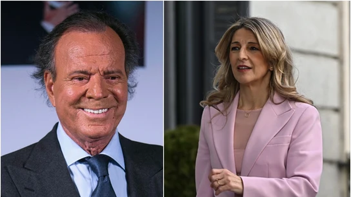 Julio Iglesias y Yolanda Díaz. Julio Iglesias y Yolanda Díaz.