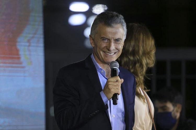 Macri en la presentación de su libro (Foto NA).