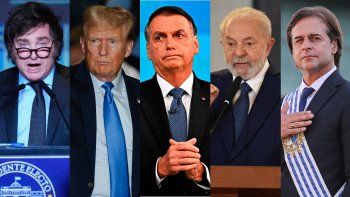 Líderes del Mercosur contentos por Trump, menos Lula y Boric. Líderes del Mercosur contentos por Trump, menos Lula y Boric.