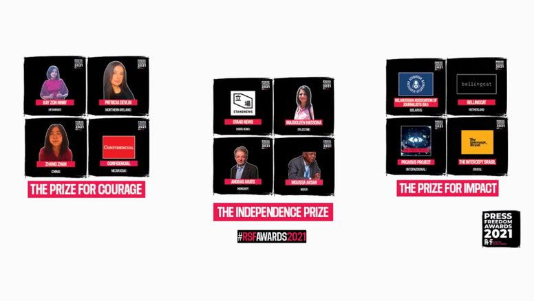 Mundo en llamas pero Reporteros Sin Fronteras exhibe héroes