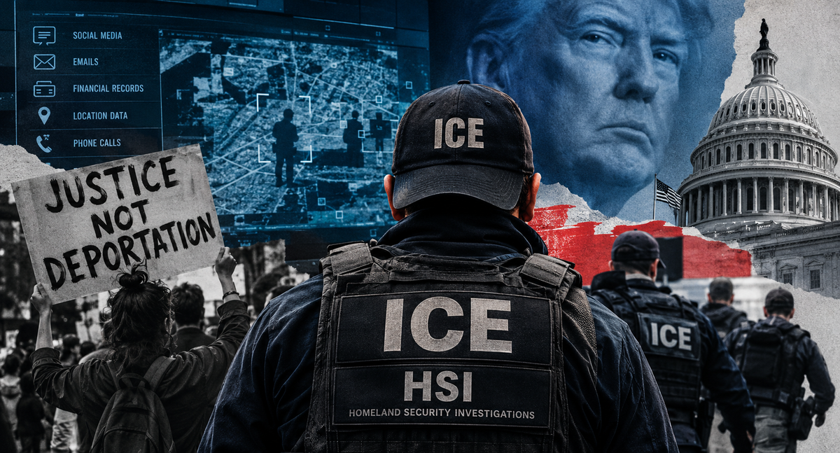 ICE en la mira de la Justicia estadounidense. Se los acusa de espionaje intrusivo, de acciones violatorias de la 2da enmienda de la Constitución Nacional americana y de persecución a la amplia gama de "rebeldes" al régimen de Trump, señaló Wired. ICE en la mira de la Justicia estadounidense. Se los acusa de espionaje intrusivo, de acciones violatorias de la 2da enmienda de la Constitución Nacional americana y de persecución a la amplia gama de "rebeldes" al régimen de Trump, señaló Wired.