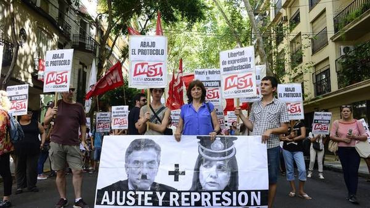 Bullrich ratificó el uso del protocolo anti-piquetes y la izquierda le ...