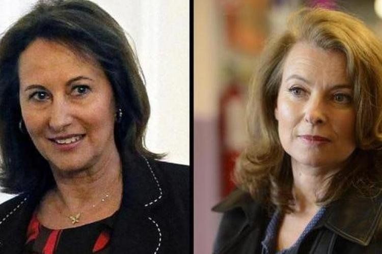 Ségolène Roya (izq.) y Valérie Trierweiler.