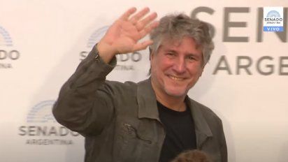 Amado Boudou, ovacionado en el Senado: